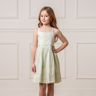 Organic Special Sundress with Embroidered Hem