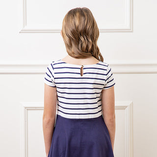 Short Sleeve Organic Knit Skater Dress - Baby