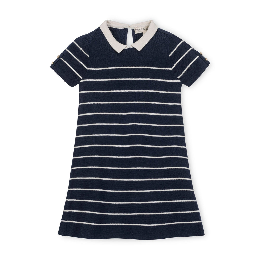 Organic Short Sleeve Collared Sweater Dress – Hope & Henry