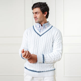 V-Neck Organic Cricket Sweater