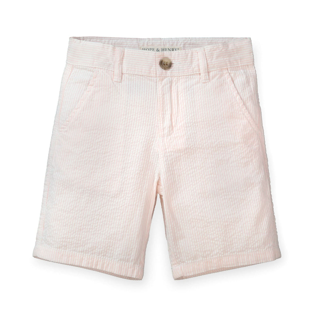 Organic Seersucker Short Light Pink main image 0