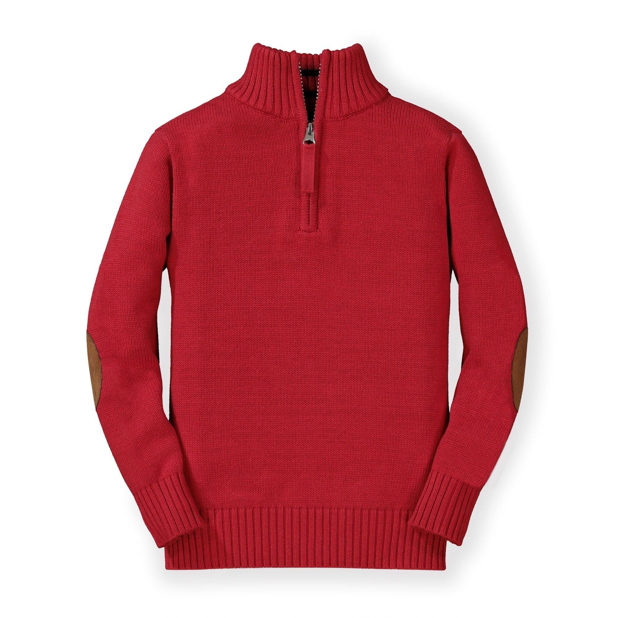 Half Zip Pullover Sweater with Elbow Patches | Hope & Henry Boy