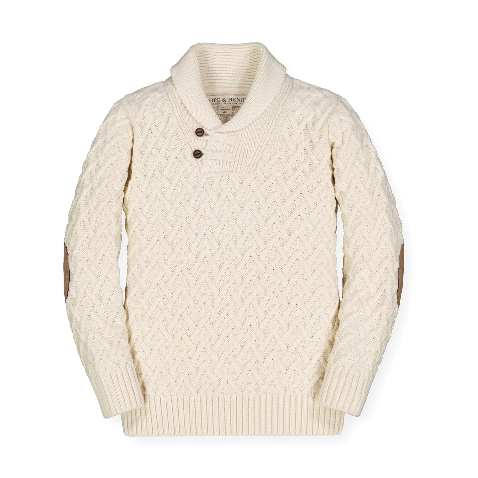 Shawl Collar Cable Sweater | Hope & Henry Boy