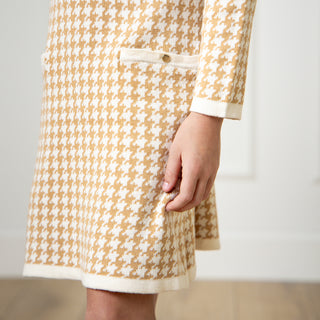 Bow Detail Organic Sweater Dress - Hope & Henry Girl