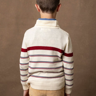 Shawl Collar Organic Sweater - Hope & Henry Boy