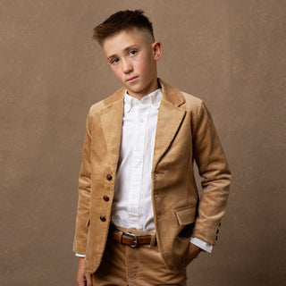 BOYS Medium Brown Organic Corduroy Pant