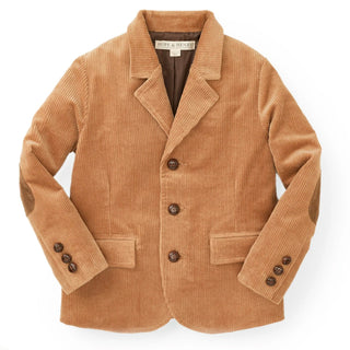 BOYS Medium Brown Organic Corduroy Blazer