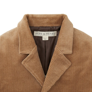 BOYS Medium Brown Organic Corduroy Blazer