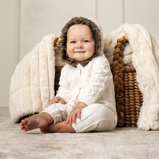 Faux Fur Hooded One Piece - Hope & Henry Baby