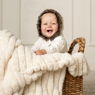 Faux Fur Hooded One Piece - Hope & Henry Baby