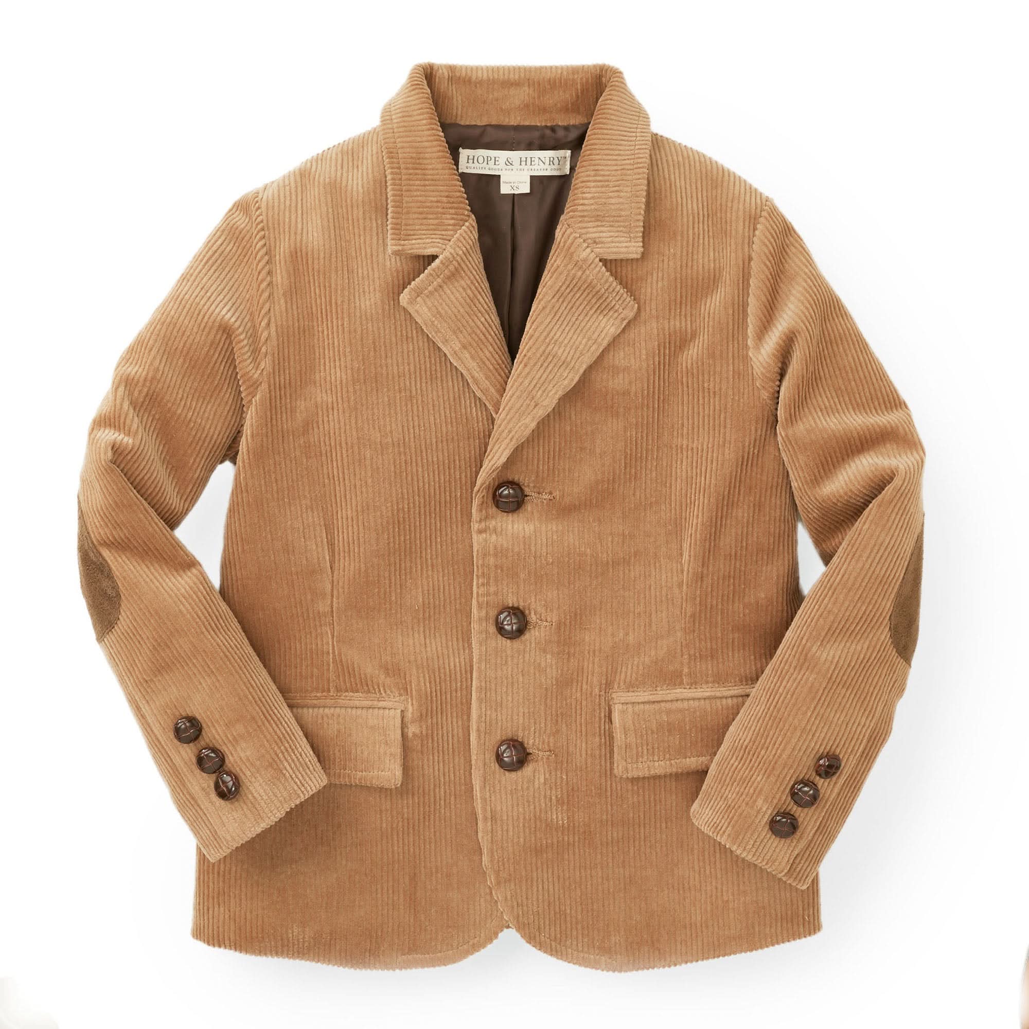 Organic Corduroy Blazer with Elbow Patches – Hope Henry