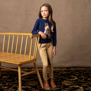 Horse Intarsia Pullover Sweater - Hope & Henry Girl