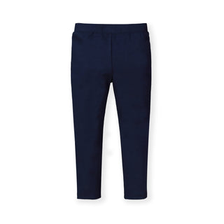 GIRLS Navy Button Cuff Button Cuff Ponte Pant