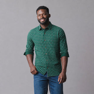 Convertible Double Weave Button Down Shirt