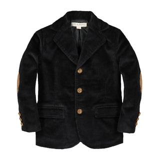 BOYS Black Corduroy Organic Corduroy Blazer