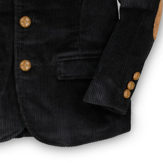 BOYS Black Corduroy Organic Corduroy Blazer
