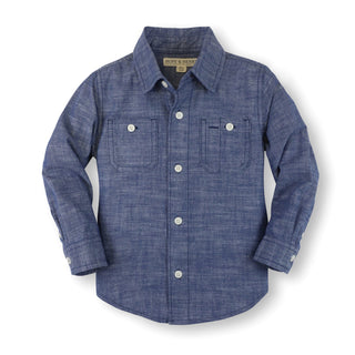 Chambray Button Down Shirt - Hope & Henry Boy