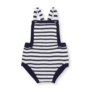 Overall Sweater Romper & Cable Knit Blanket Gift Set