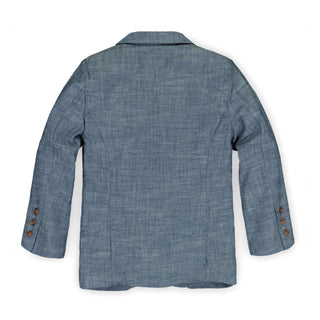 Baby Organic Chambray Suit Jacket & Short Gift Set