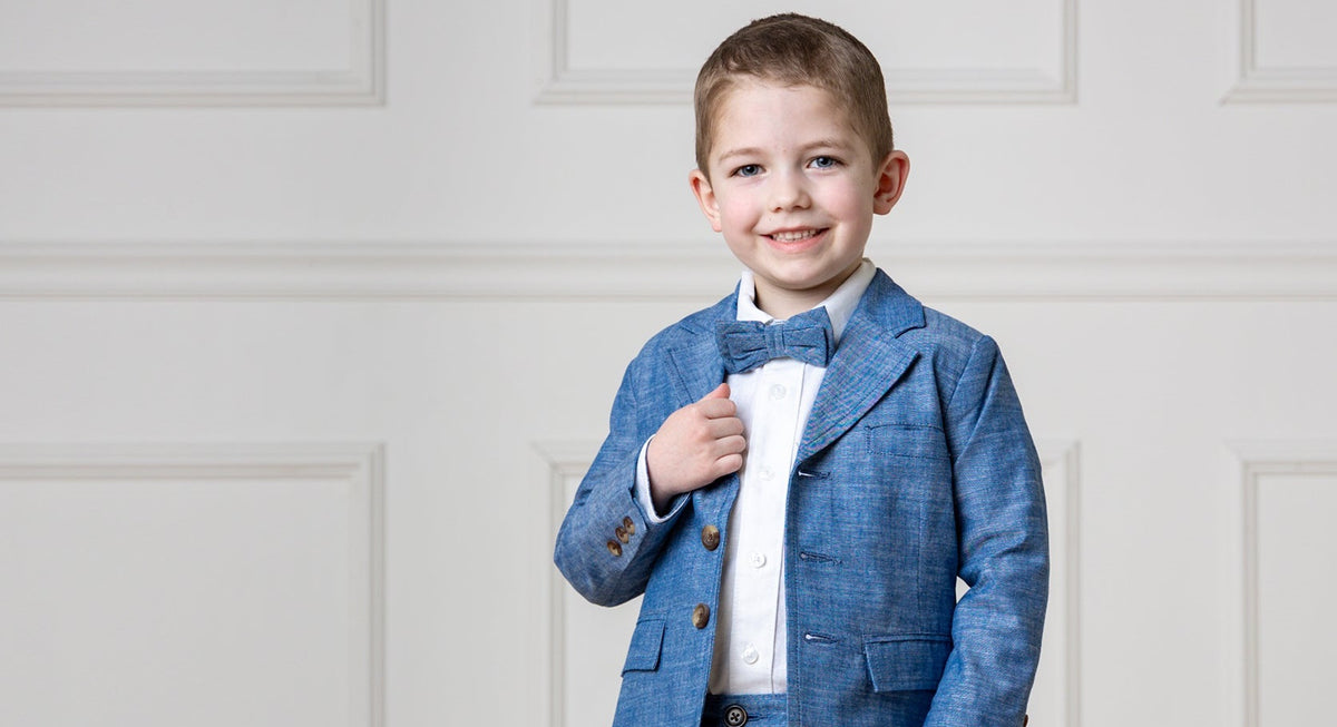 Organic Seersucker Suit Pant - Baby