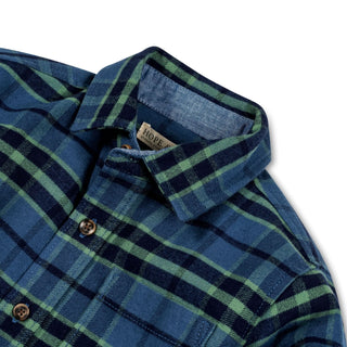 Brushed Flannel Organic Button Down Shirt - Baby - Hope & Henry Baby