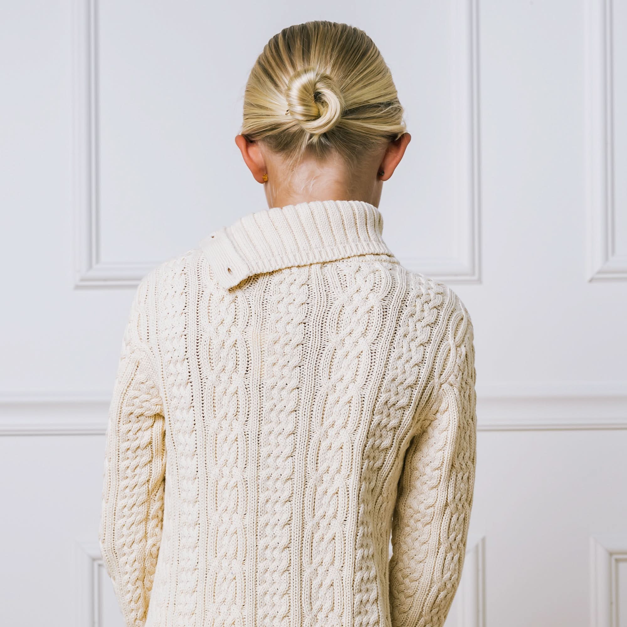 Split Neck Cable Organic Sweater Dress – Hope Henry