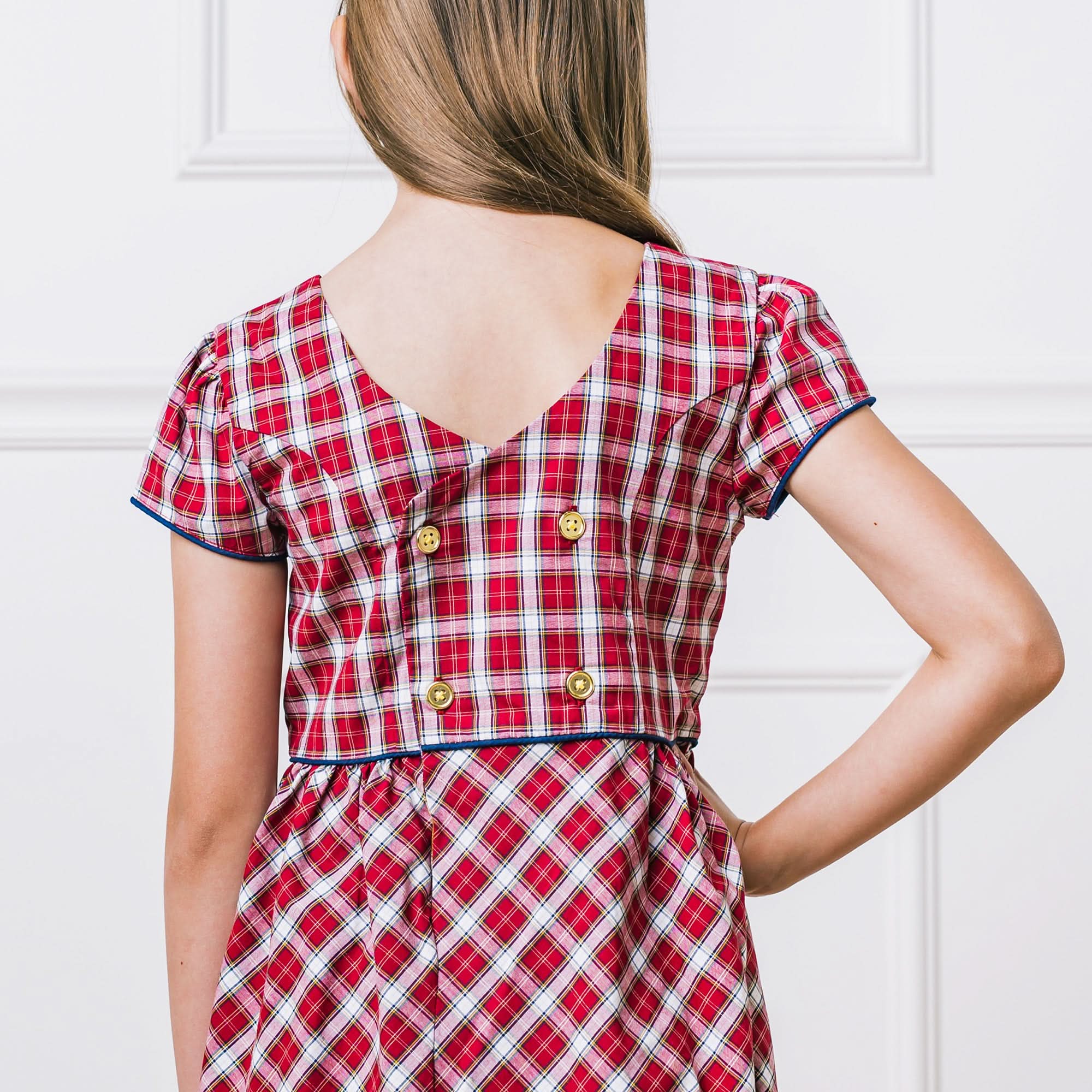 hope and henry red dress Puff Sleeve Party Dress Hope & Henry