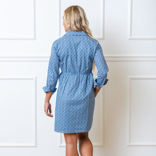 Button Front Organic Shirt Dress - Hope & Henry Women