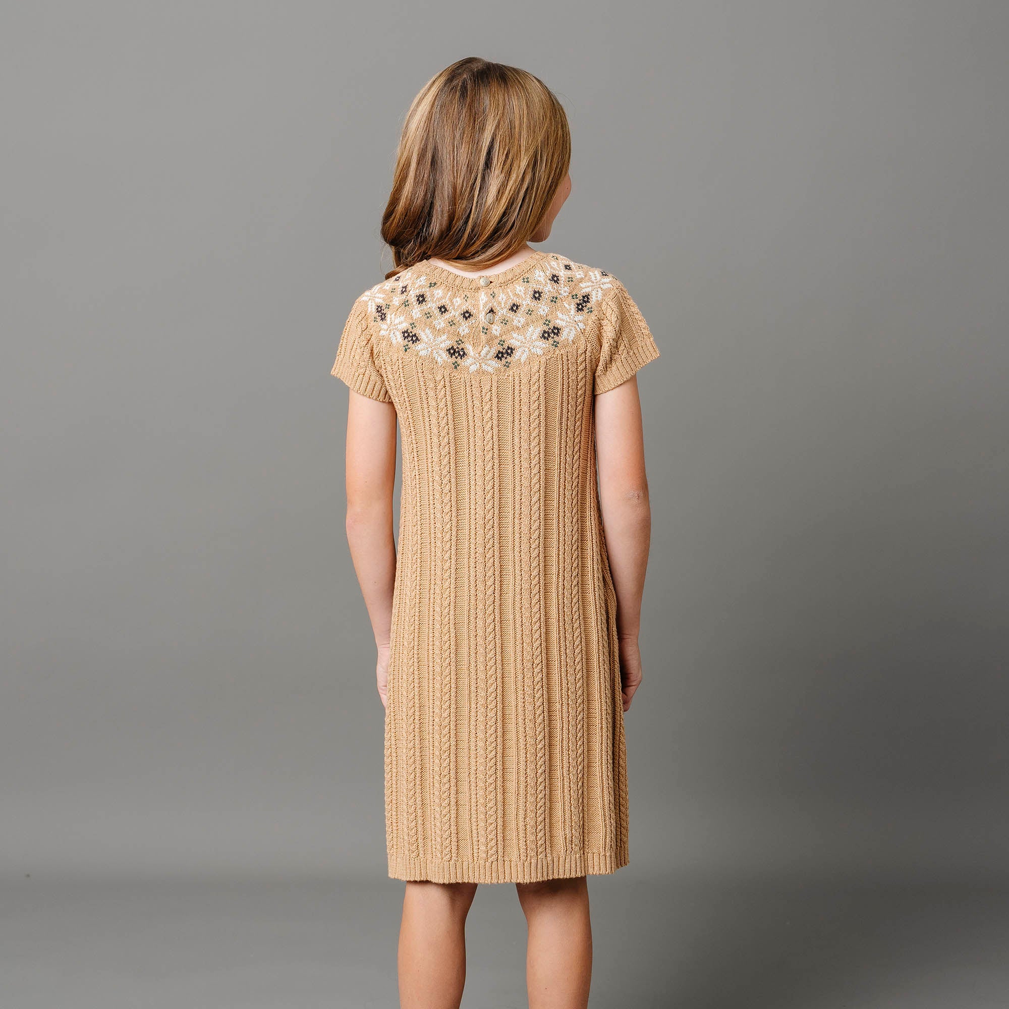 fairisle sweater dress Holiday Fair Isle Chest 24.75 Taupe & Rust Fairisle Stripe