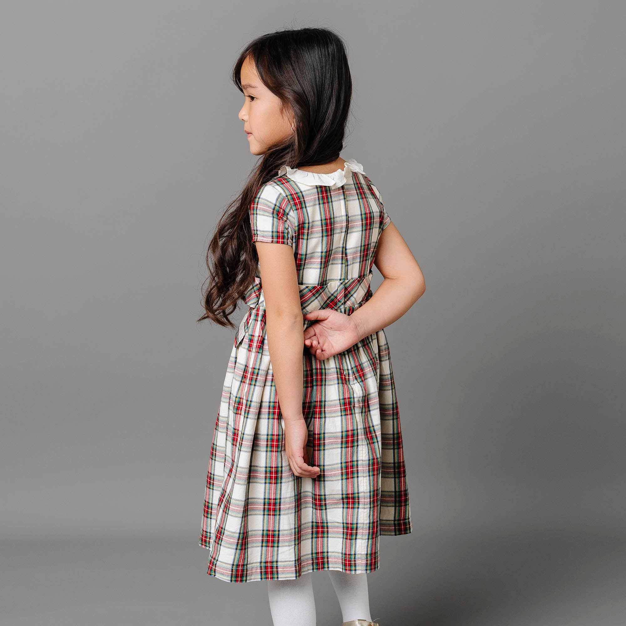 hope and henry holiday dress Hope & Henry - Girls Ruffle Collar Organic Party Dress