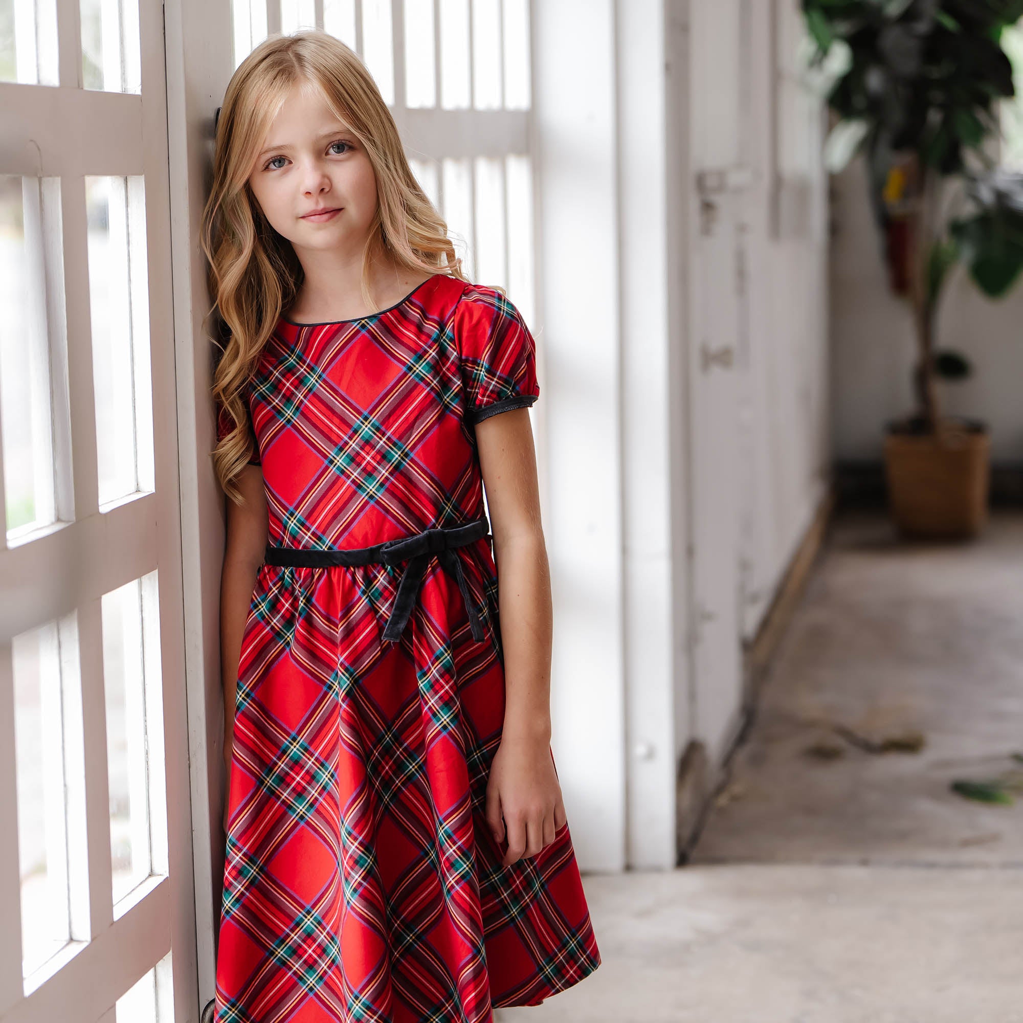 hope and henry christmas dress Ruffle Collar Party Dress 4 / Black Holiday Rose