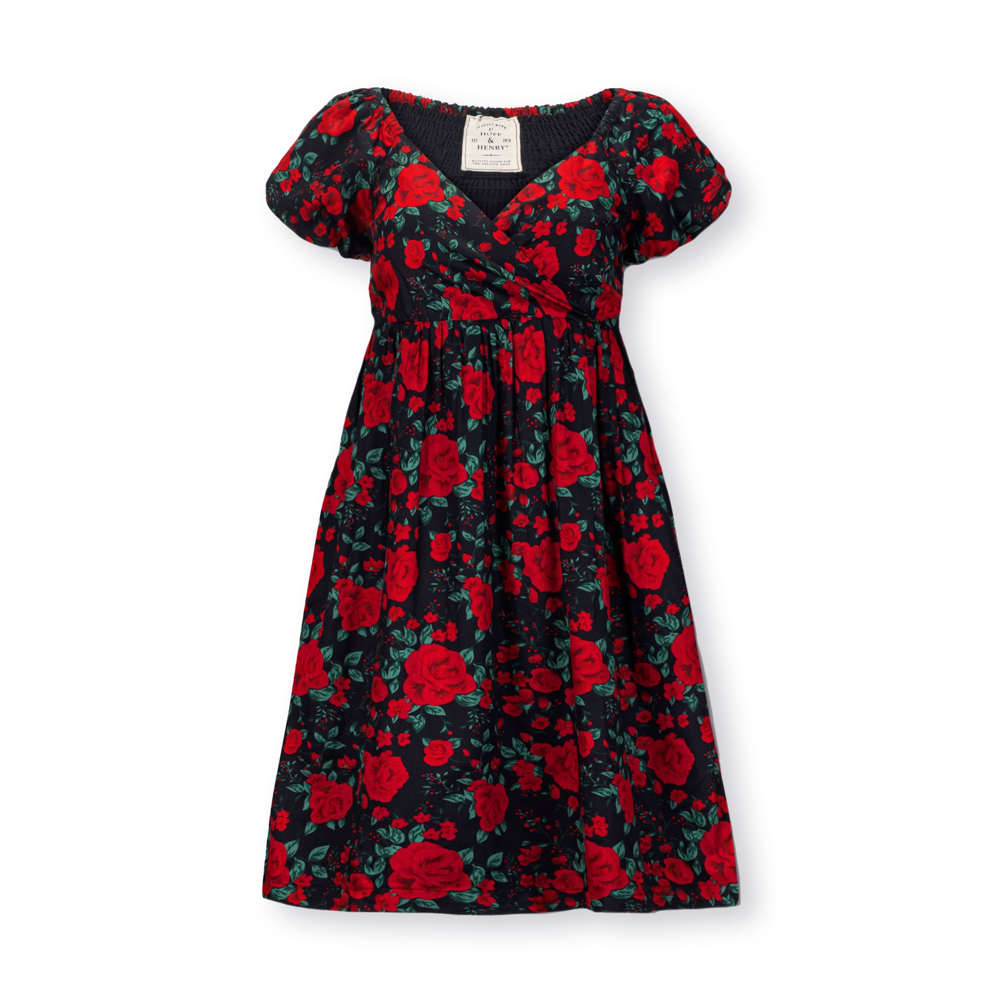 hope and henry holiday dress Puff Sleeve Party Dress Hope & Henry