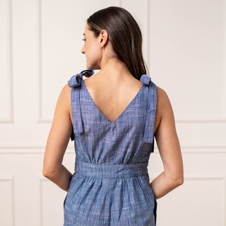 Bow Shoulder Organic Jumpsuit