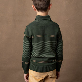 Organic Shawl Collar Sweater - Hope & Henry Boy