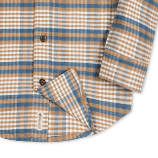 Organic Flannel Shirt with Elbow Patches - Hope & Henry Boy