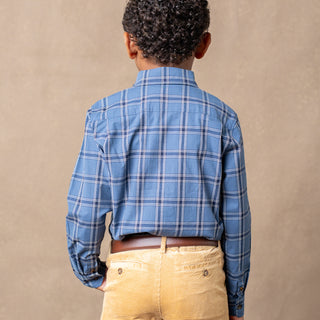 Organic Stretch Poplin Shirt - Hope & Henry Boy