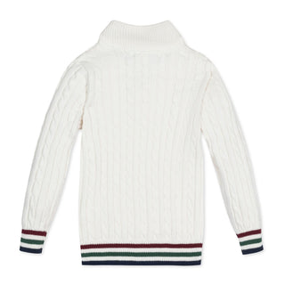 Organic Mock Neck Cable Sweater - Baby - Hope & Henry Baby