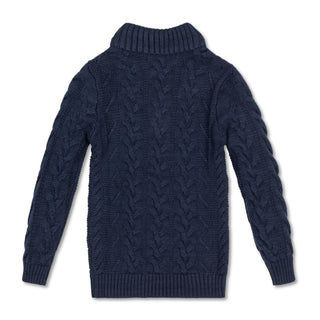 Organic Mock Neck Cable Sweater - Baby - Hope & Henry Baby