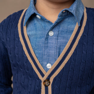 Organic Cable Cardigan