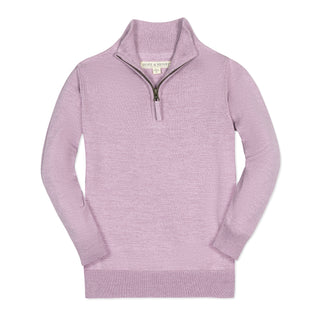 Organic Fine Gauge Half Zip Sweater