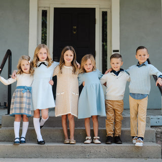 French Look Ponte Dress with Bow - Hope & Henry Girl