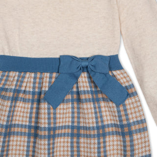 Organic Skater Sweater Dress with Bow - Baby - Hope & Henry Baby