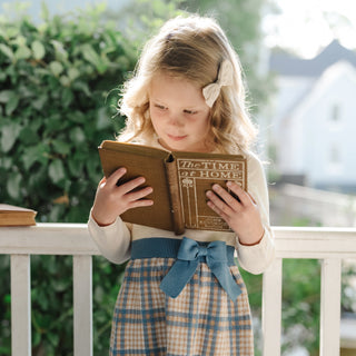 Organic Skater Sweater Dress with Bow - Hope & Henry Girl