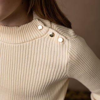 Organic Mock Neck Sweater - Hope & Henry Girl