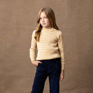 Organic Mock Neck Sweater - Hope & Henry Girl