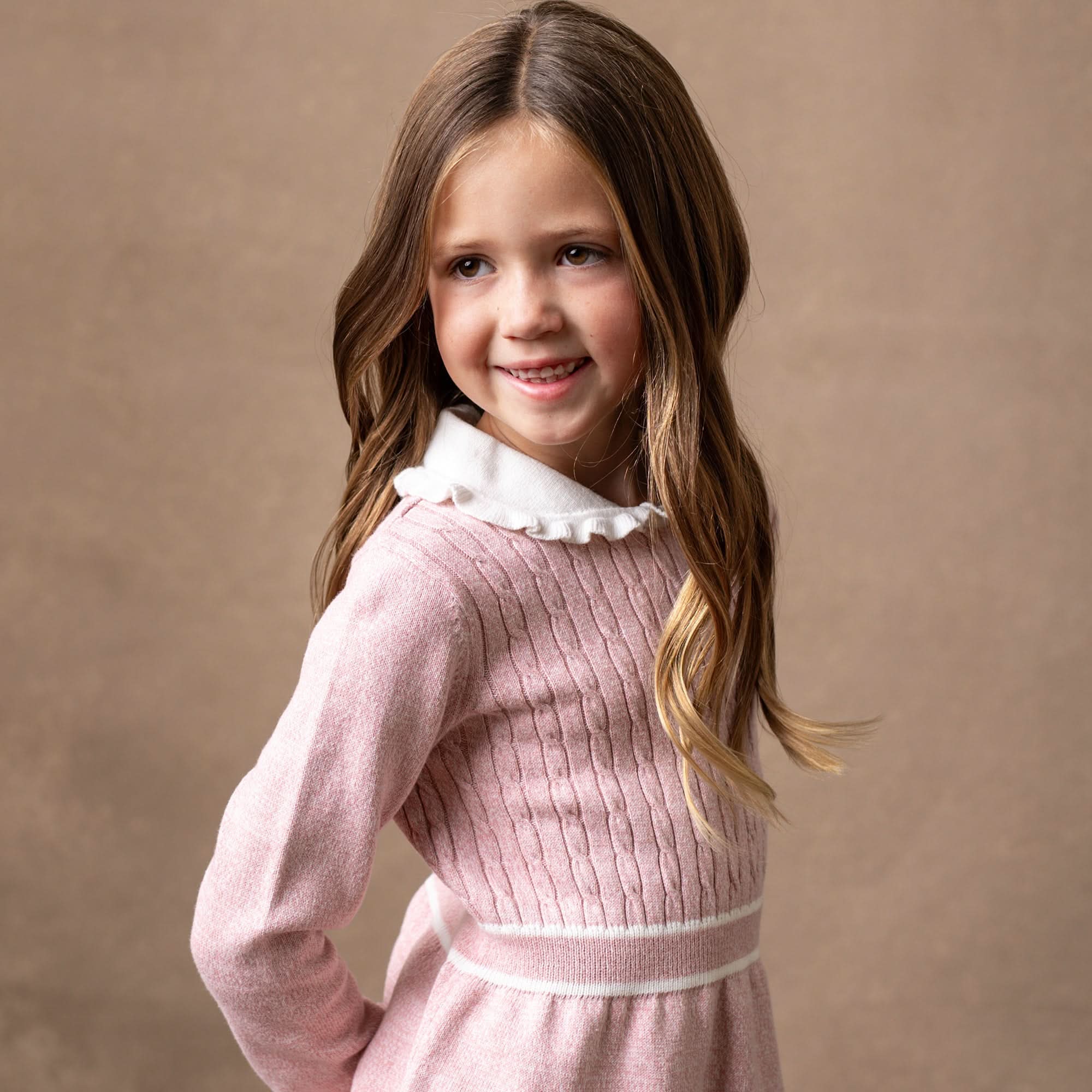 Organic Peter Pan Collar Sweater Dress - Baby Organic Peter Pan Collar Sweater Dress - Baby