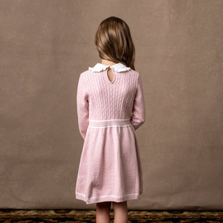 Organic Peter Pan Collar Sweater Dress - Hope & Henry Girl