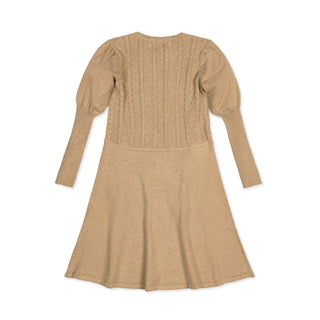 Organic Cable Bodice Sweater Dress - Hope & Henry Girl