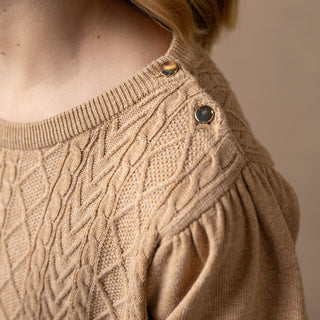 Organic Cable Bodice Sweater Dress