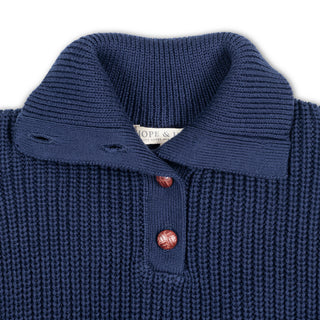 Organic Spread Collar Sweater - Hope & Henry Girl